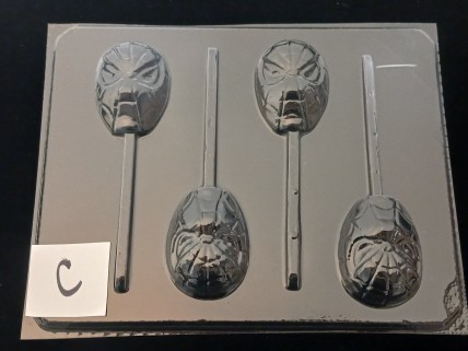 173sp Spider Dude Face Chocolate Candy Lollipop Mold FACTORY SECOND 173sp Spider Dude Face Chocolate Candy Lollipop Mold FACTORY SECOND